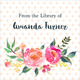 Watercolor Rose Spray Square Gift Stickers Image 3 of 3